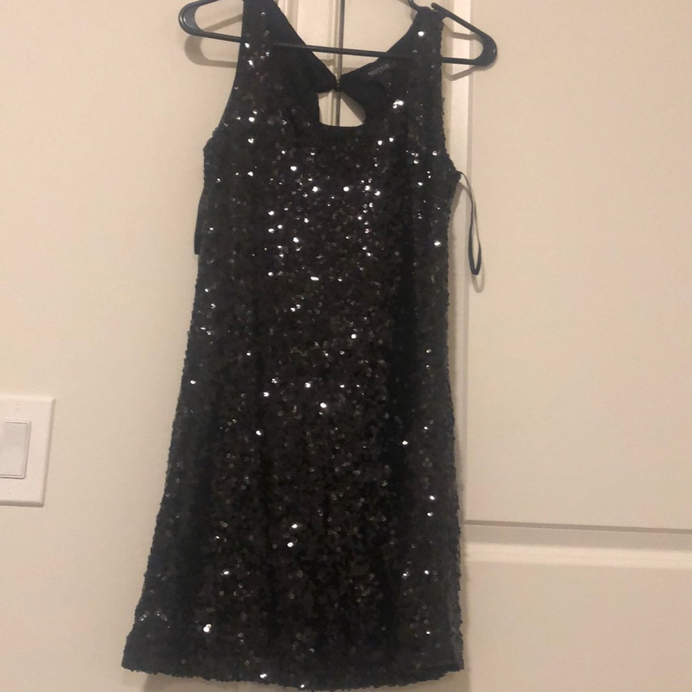 Black sequin dress